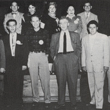 Photograph of Fred Ross, Sr. with Ed Roybal, Saul Alinsky, and various CSO Leaders